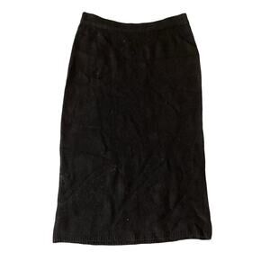 Vintage Silvercord Silk & Angora Blend Skirt